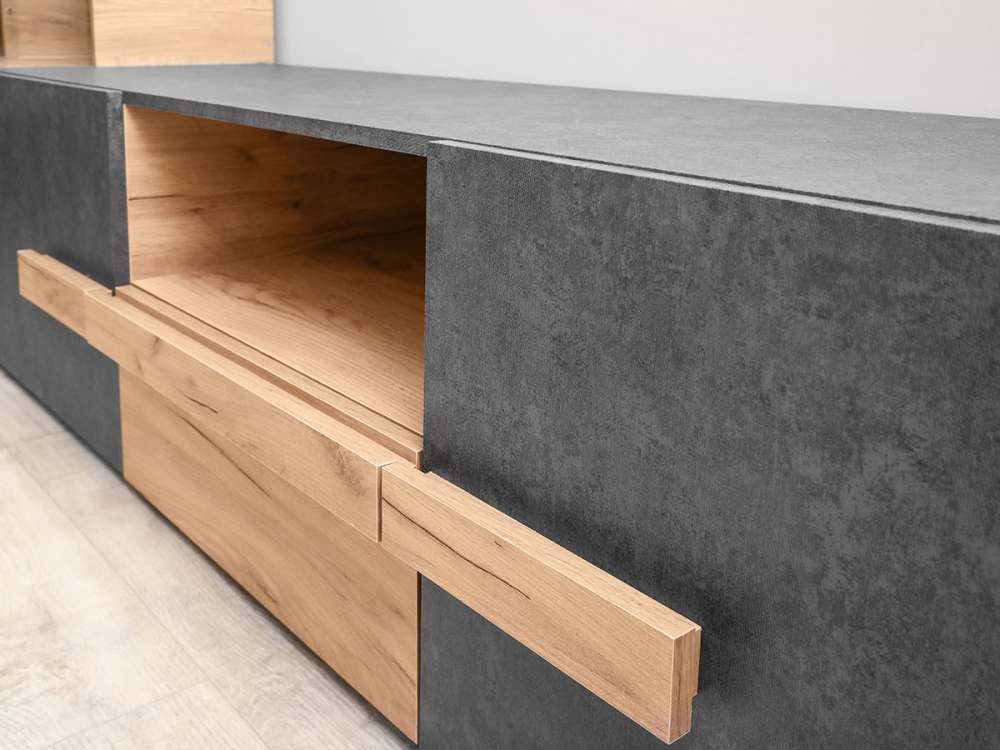 Дуб Крафт золотой/Пепельный тёмный