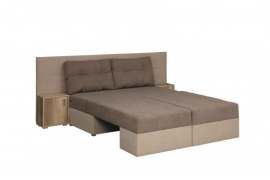 Диван «Даллас» обивка Велюр прага браун/Велюр прага капучино/