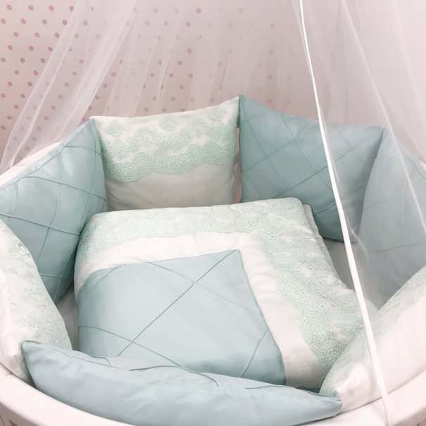 Постельный набор «DreamTex» Мятное кружево