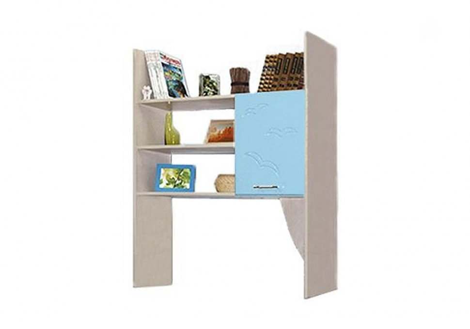 Секция с полками «Лего-5» Голубой металлик