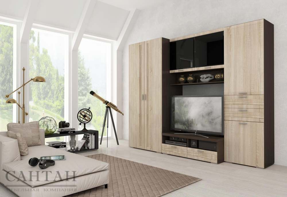 Гостиная «Лотос 10» Венге/Дуб сонома
