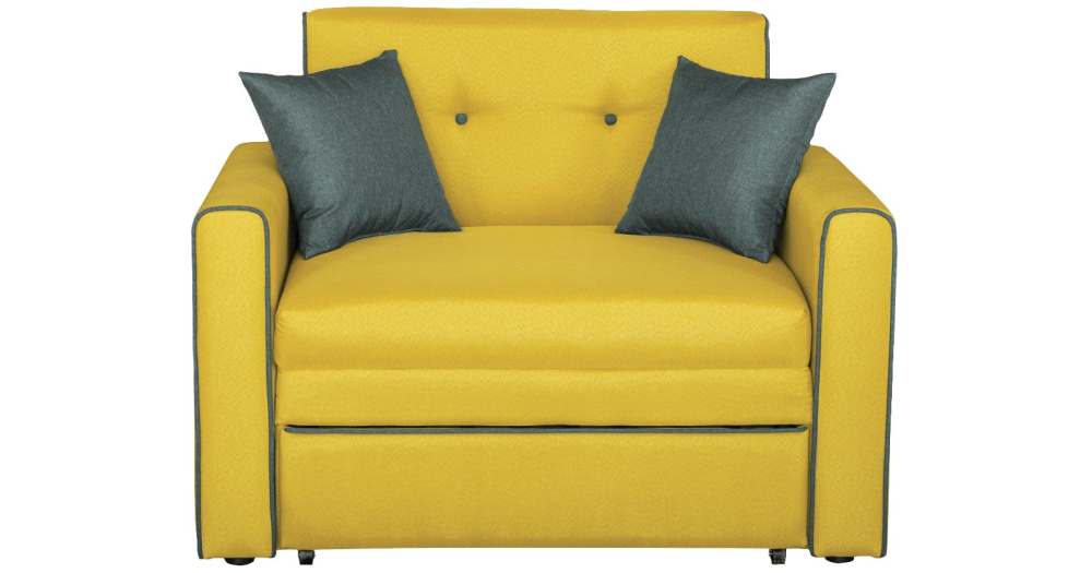 Диван-кровать «Найс 85» ТД 113 Алма 27 (горчичный)