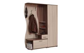 Модульная прихожая «Визит» без зеркала Ясень шимо