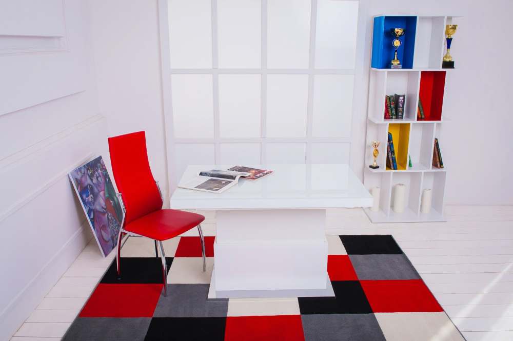 Стол-трансформер «Space» V15 Белый/Закаленное стекло