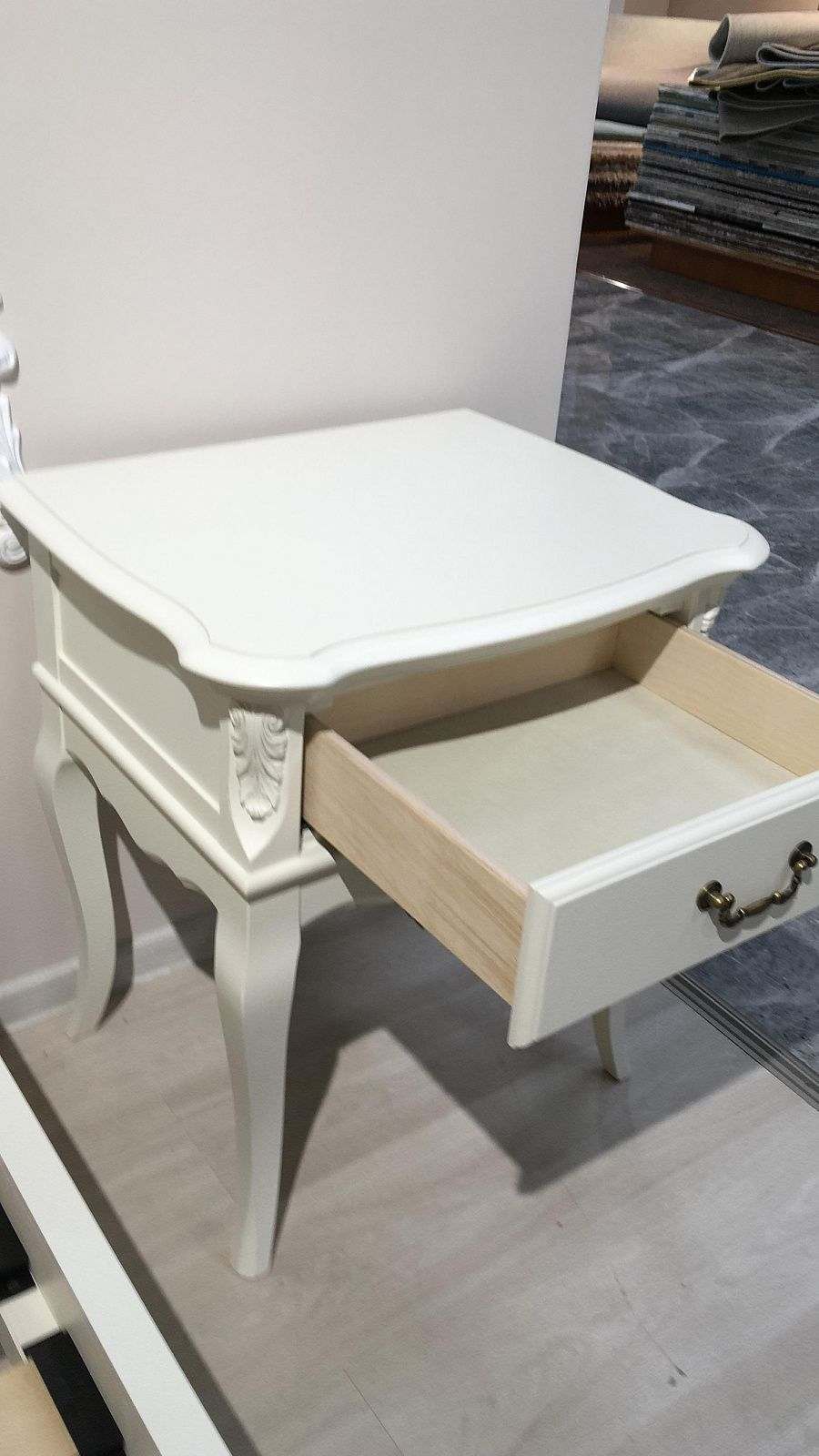 Тумба прикроватная 1 ящик «B301» Слоновая кость