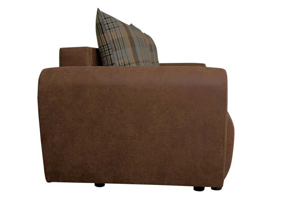 Диван-кровать «Вектор» Замша дельта каштан/шинилл клетка мальт