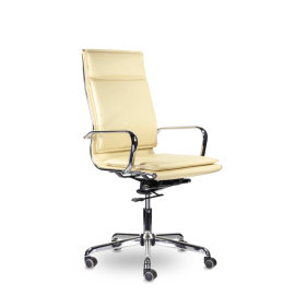 Кресло Кайман Комфорт «СН-301» Хром бежевый