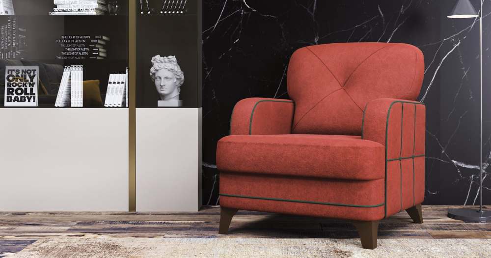 Кресло «Черри» Дакар 06 приглушенно-красный