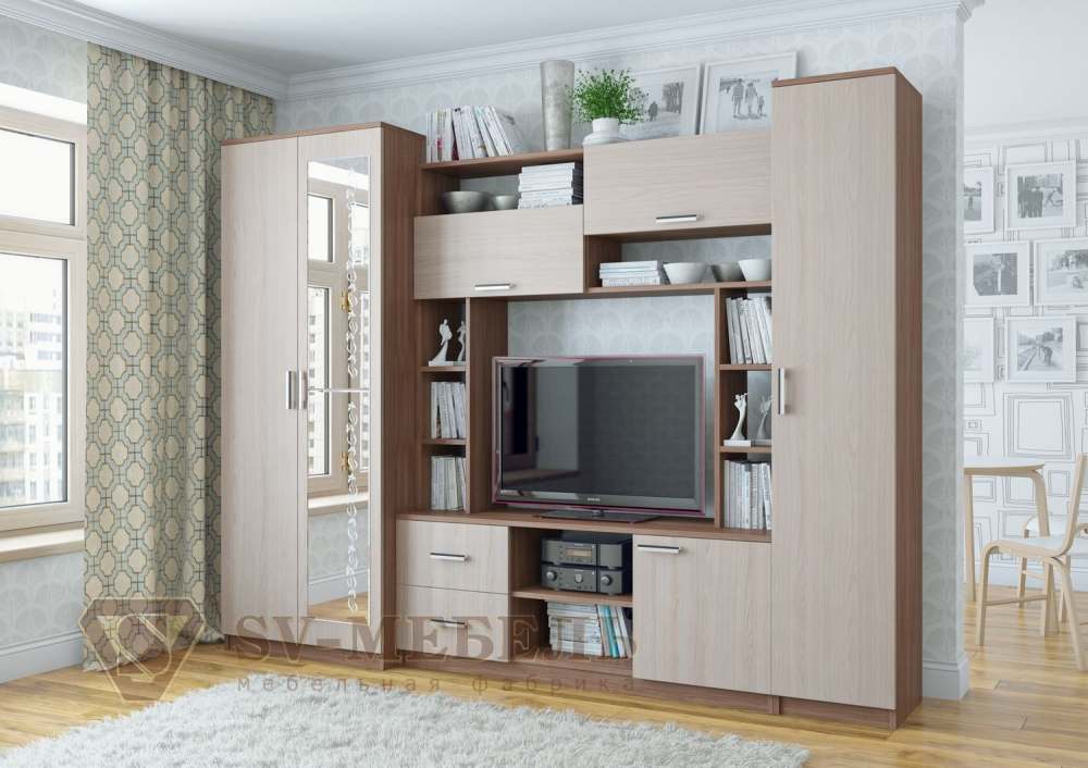 Гостиная «Гамма-16» Ясень шимо