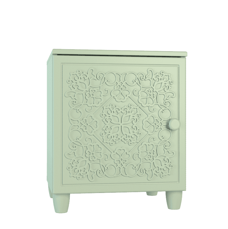 Тумба прикроватная «Соня» СО-15К Мята/салат шагрень