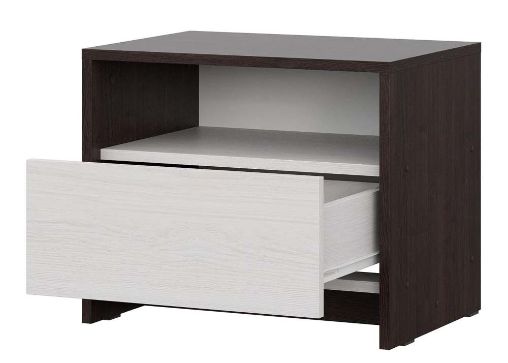 Тумба прикроватная «МСП 1» Дуб Венге/Ясень Анкор светлый