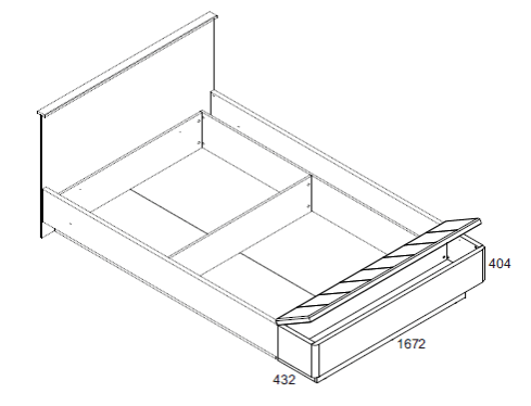 Скамья приставная «Джаггер» Ширина, см 167,4 Высота, см 40,7 Глубина, см 43,4