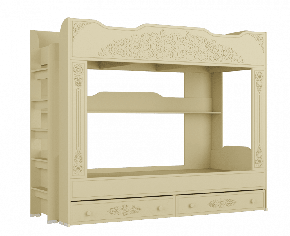 Кровать 2-х ярусная «Ассоль плюс» АС-25 Ваниль
