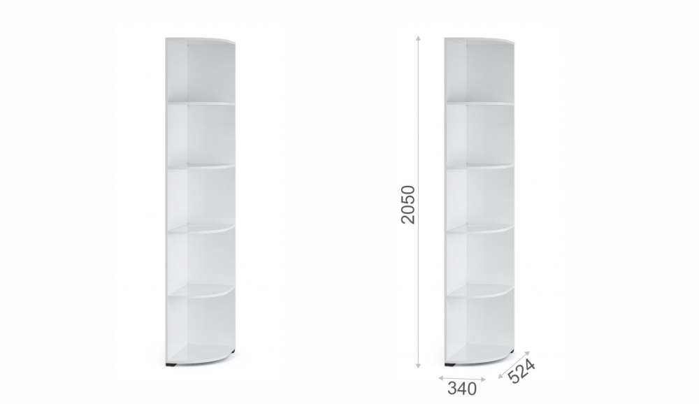 Угловое окончание «Йорк» Белый жемчуг