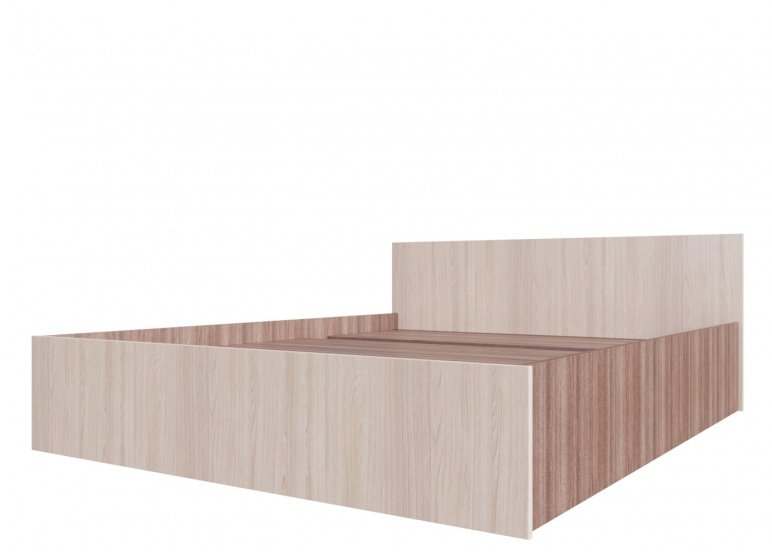Кровать двойная 160 «Эдем-5» Ясень Шимо темный/Ясень Шимо светлый