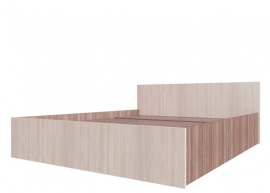 Кровать двойная 160 «Эдем-5» Ясень Шимо темный/Ясень Шимо светлый