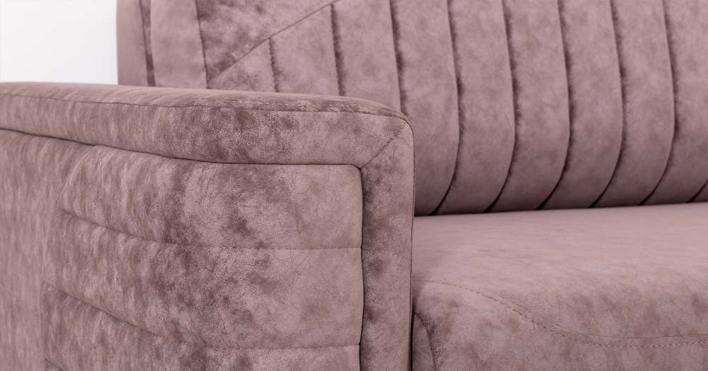 Диван-кровать «Руди» ТД 462 Аляска Димроуз (сиреневый) Велюр