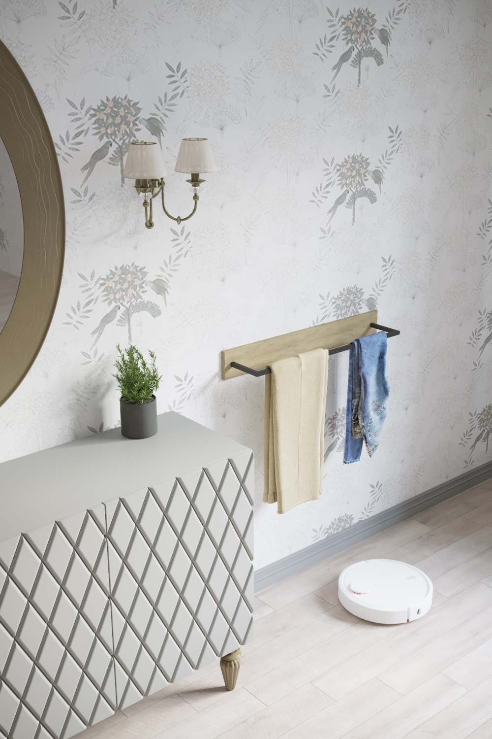 Вешалка настенная 75 «Лори M» Дуб сонома 