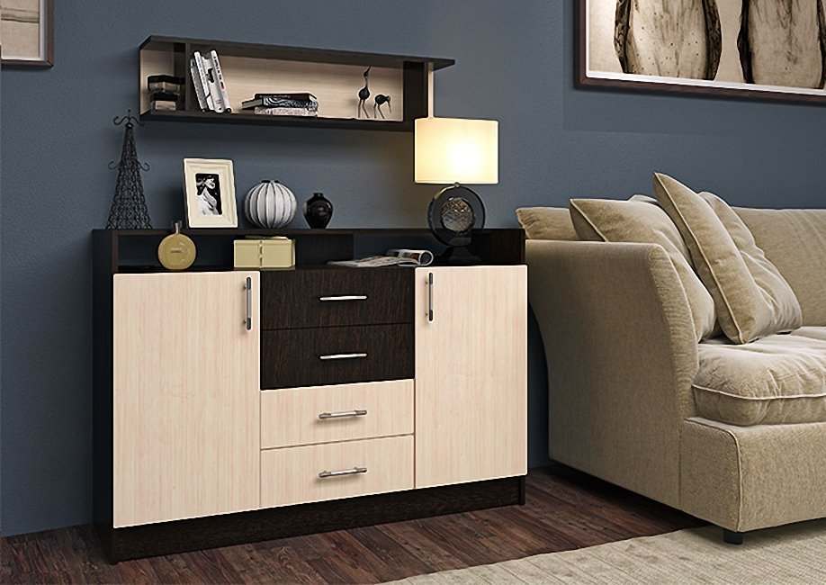 Комод «5» Венге, глубина 42,5 см