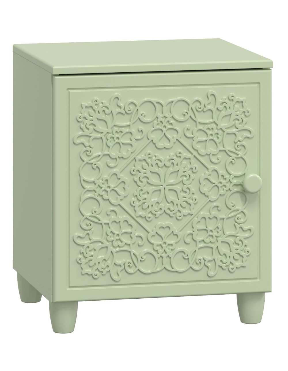 Тумба прикроватная «Соня Премиум» СО-15К Зеленый/силк грасс