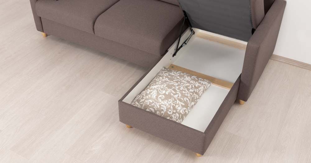 Диван угловой «Дилан» ТД 421 место для хранения