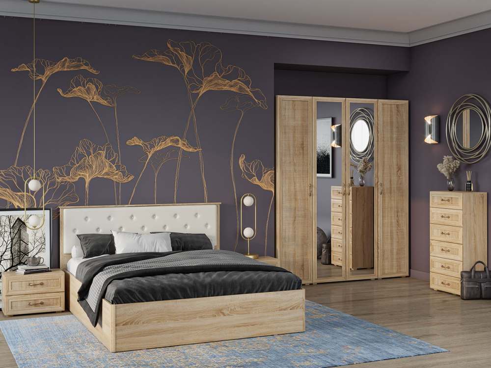 Спальня «Инесса» Дуб Сонома