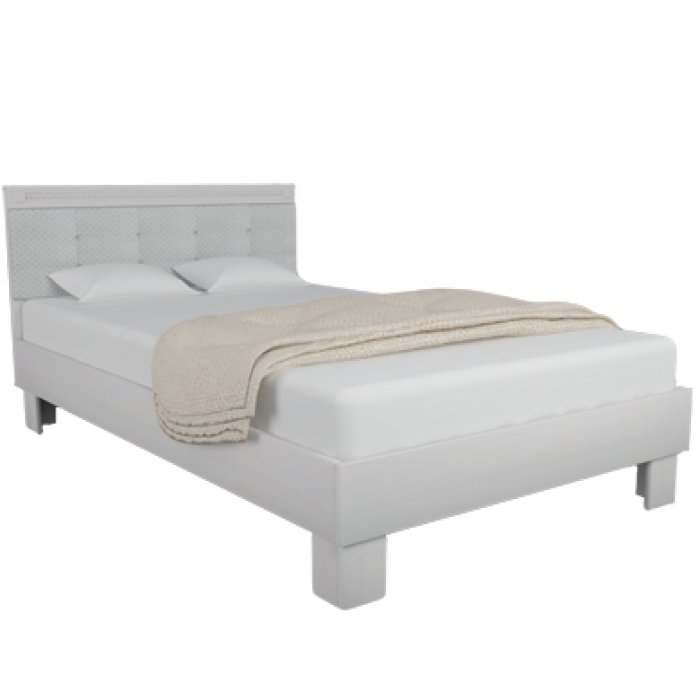 Кровать «Азалия», размер спального места 12х200 см Бодега белый