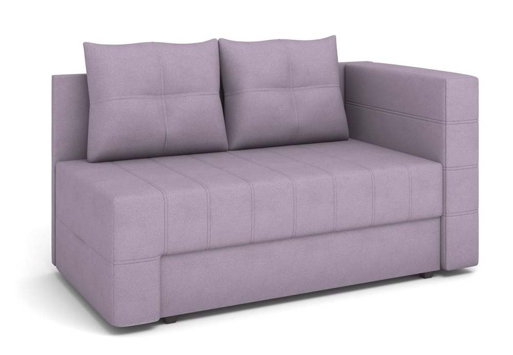 Кушетка с откидным подлокотником «Кинг» Велюр Elvas lavanda
