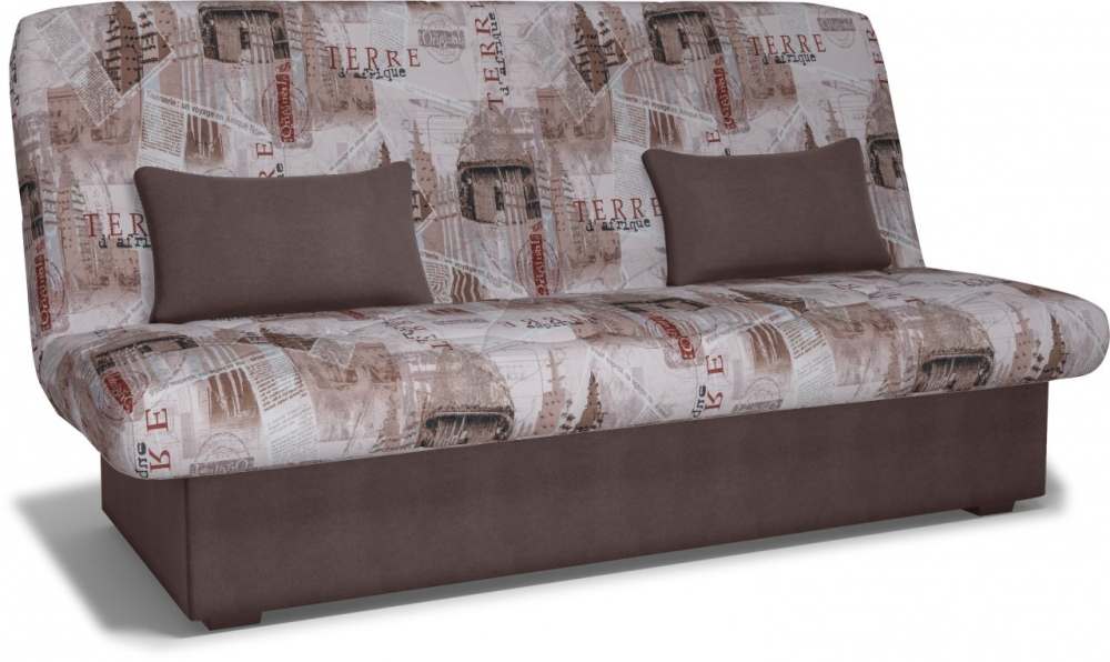 Прямой диван «Баккара» Велюр Фреш Терра 01/Newtone dark brown