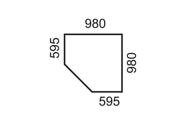 Шкаф угловой «Оливия»97х97, глубина 98 см
