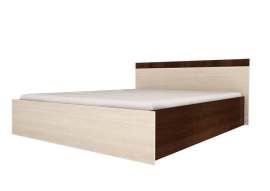 Кровать «Анна-С9»,  размер спального места: 140х185 см, Дуб венге/Дуб молочный