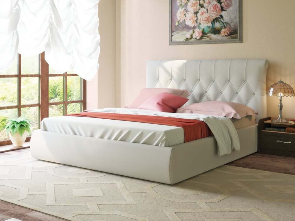 Кровать с подъемным механизмом, из экокожи «Тиффани» 200 200