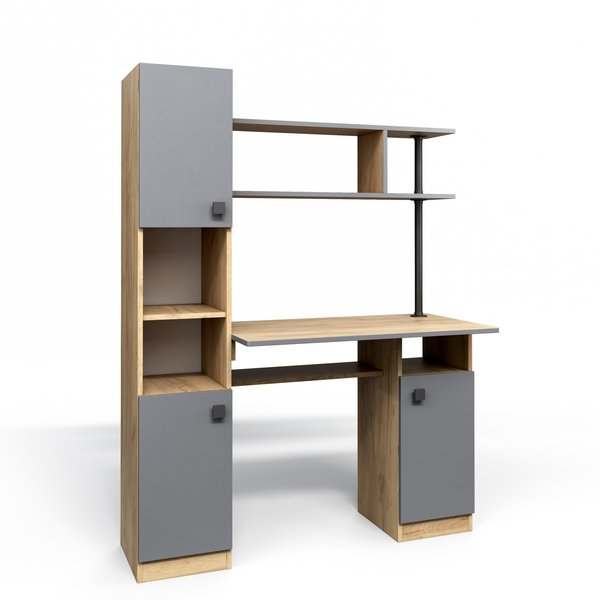 Компьютерный стол «СК-7» Дуб крафт золотой/Графит