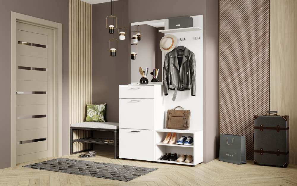 Мини-прихожая «Монтана» Белый/Белый гладкий