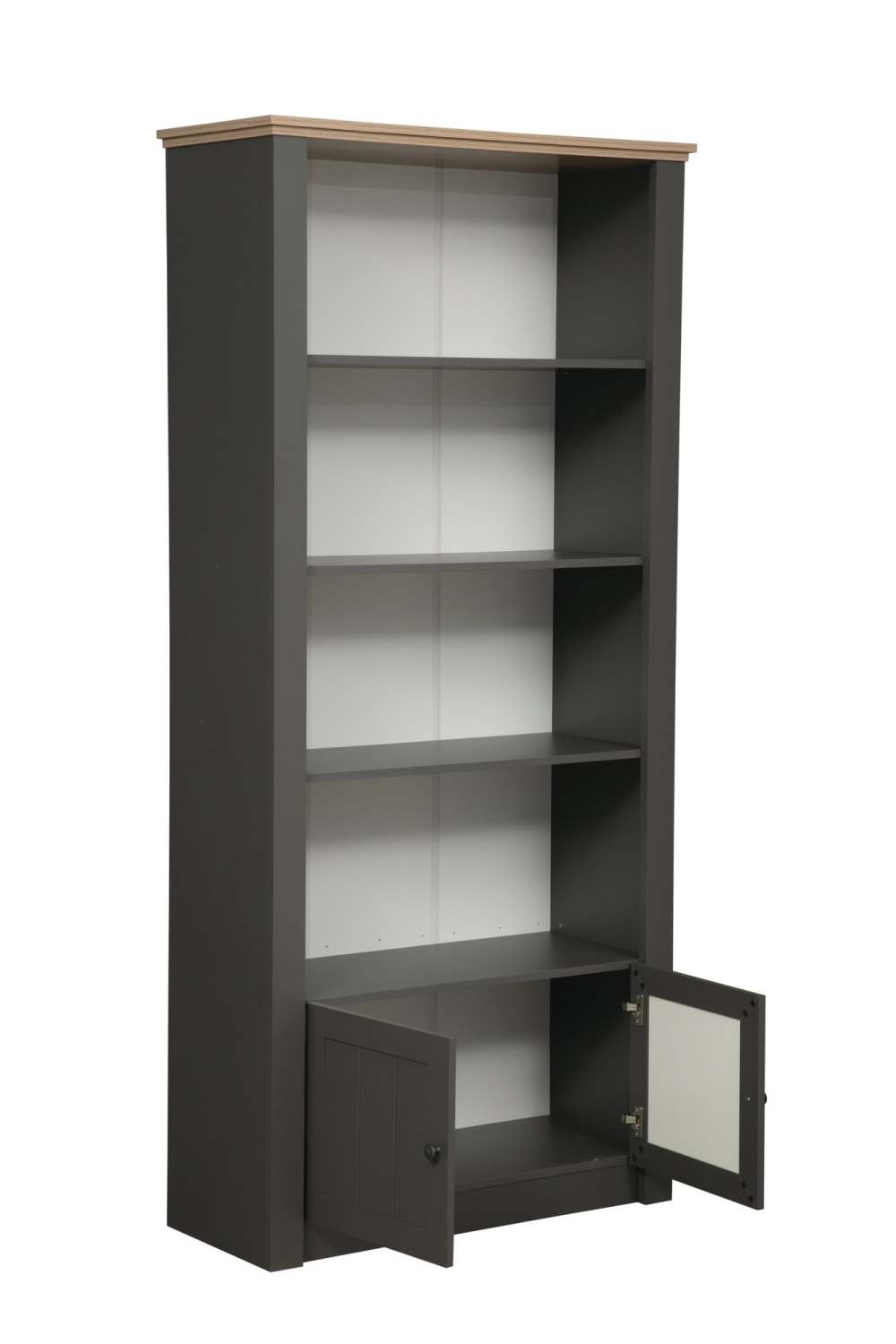 Стеллаж 37.08 «Прованс» Диамант серый/дуб коньон