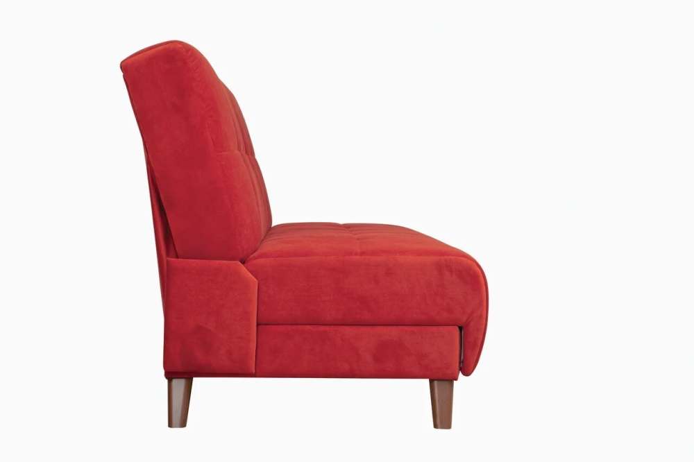 Диван-кровать «Лофт» Велюр текстура красный