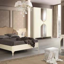 Модульная спальня «Стефани» Бежевый/Слоновая кость патина