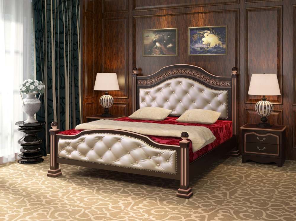 Кровать «Клеопатра» Орех тёмный