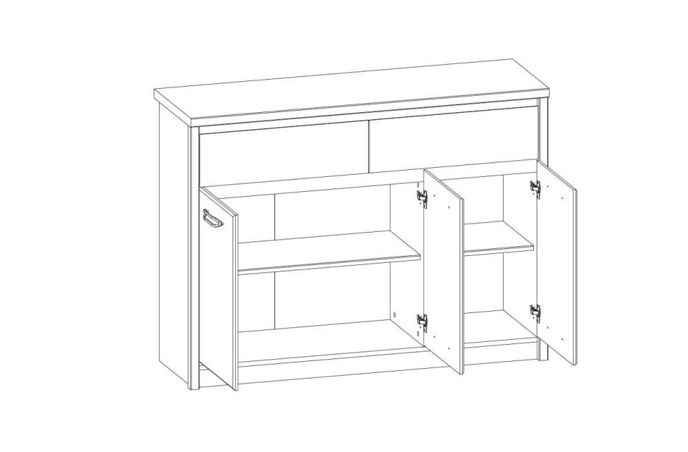 Тумба «Джаз» 3D2S Оникс