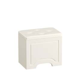 Пуф «Ливерпуль» 14.02 Белый/Ясень ваниль, размер:55x35х50 см