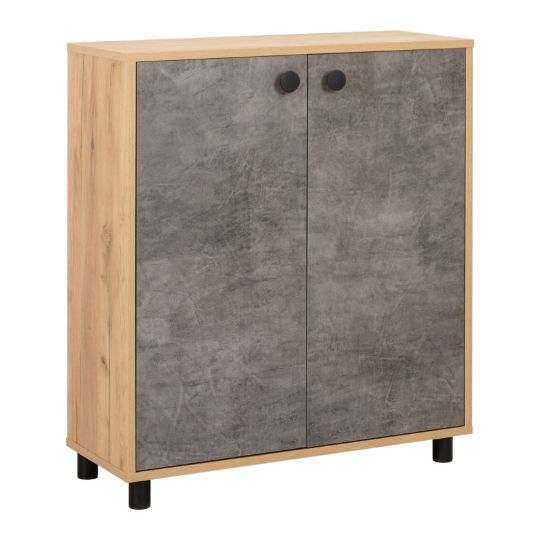 Комод 13.110 «Крафт» Дуб Золотой CRAFT/Камень Темный