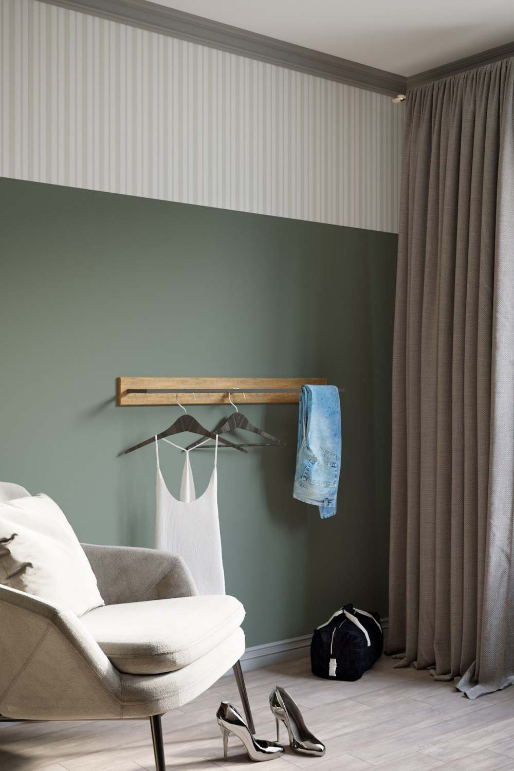 Вешалка настенная 100 «Лори L» Дуб американский 