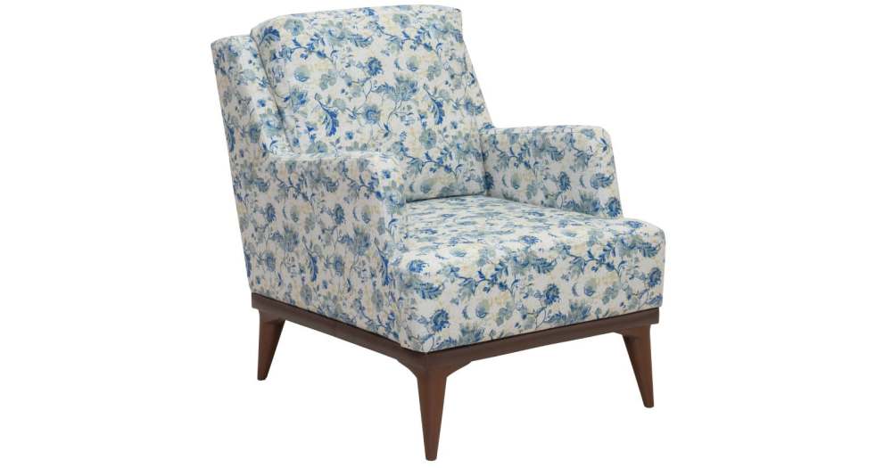 Кресло  «Концепт» ТК 140 Фибра Классика 1904/1 синие цветы