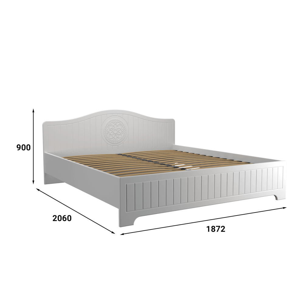 Кровать «Монблан» МБ-604К размеры 2000х1800