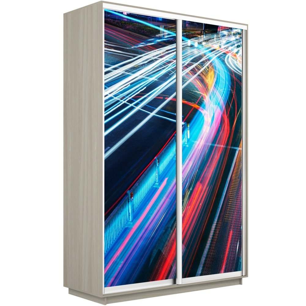 Шкаф-купе двухдверный «Экспресс Дуо» 2200 Фото 1008 шимо светлый