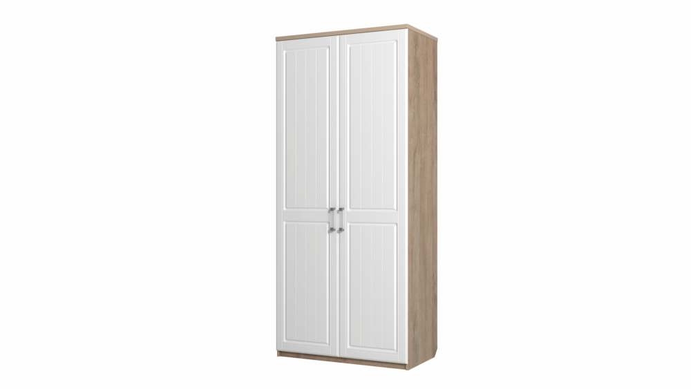 Шкаф для одежды «Визит-17» Акация белая/Дуб Баррик