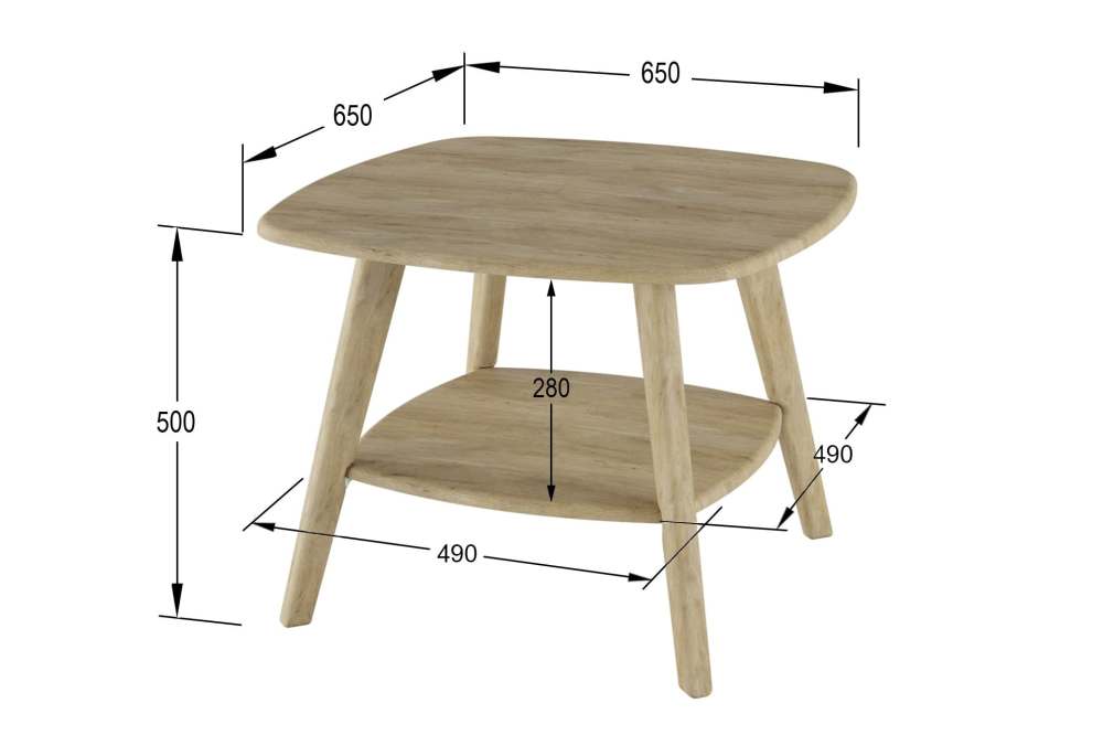 Столик журнальный «Хадсон» дуб/сонома