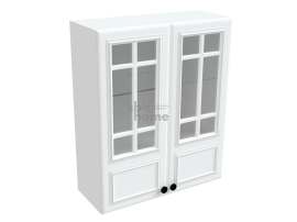 Кухонный шкаф «Бьянка» ШСТ-80 навесной 2-х дверный со стеклом