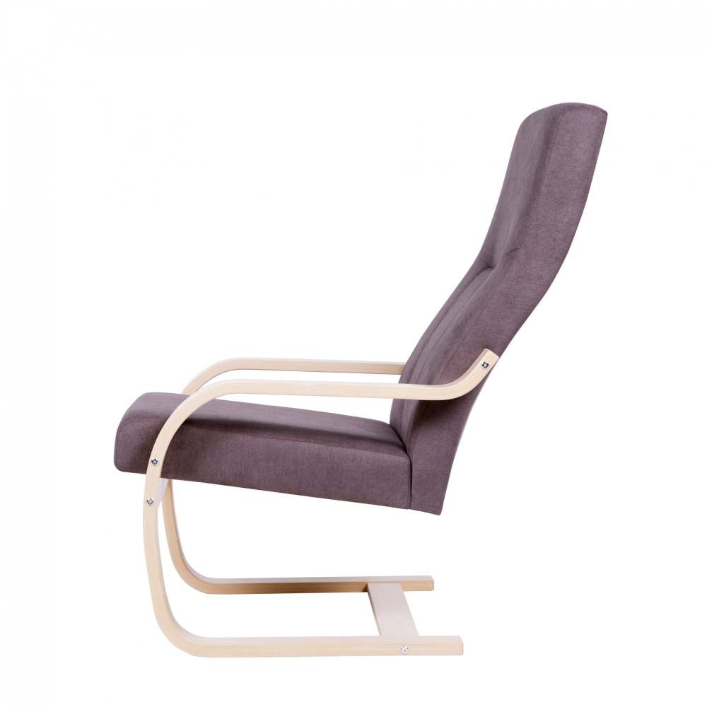 Кресло-качалка «Кристалл» Береза белая/Моно 297