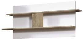 Полка навесная 30.05-02 «Дора» Дуб сонома/белый глянец